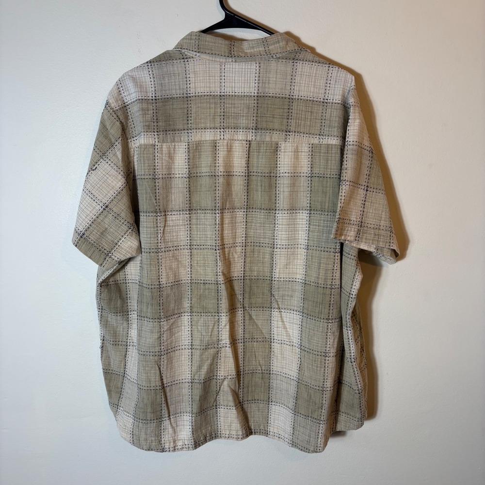 Vintage Club‎ 2 Collection Plaid Button Up Short Sleeve Shirt Size 22/24 - Picture 6 of 6